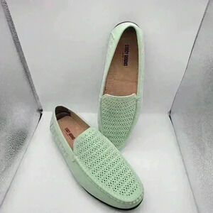 New not Box Stacy Addams Loafers Perforated Shoes Mens Suede Slip-on  9M